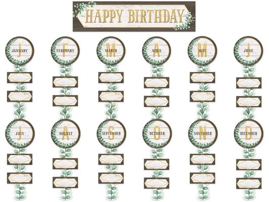 Eucalyptus Birthday Bulletin Board Set - US 8084