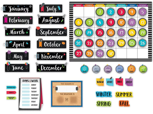 Bold & Bright Calendar Bulletin Board Set - US 4595