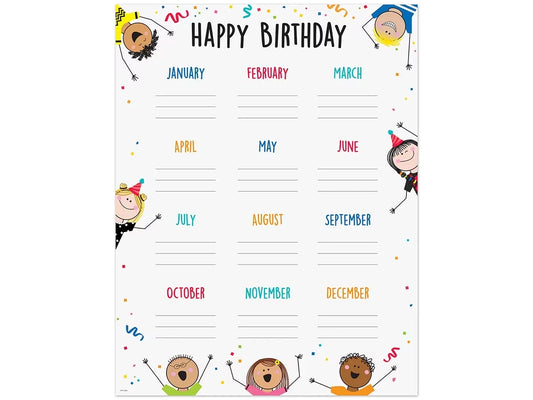 Stick Kids Birthday Poster - US 4879