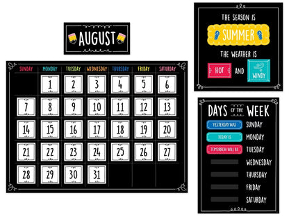Doodle Calendar Bulletin Board Set - US 1810