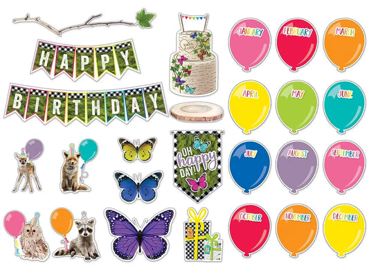 Woodland Whimsy Birthday Bulletin Board Set - US 5252