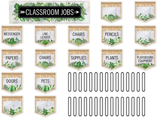 Simply Boho Classroom Jobs Bulletin Board Set - US 1803