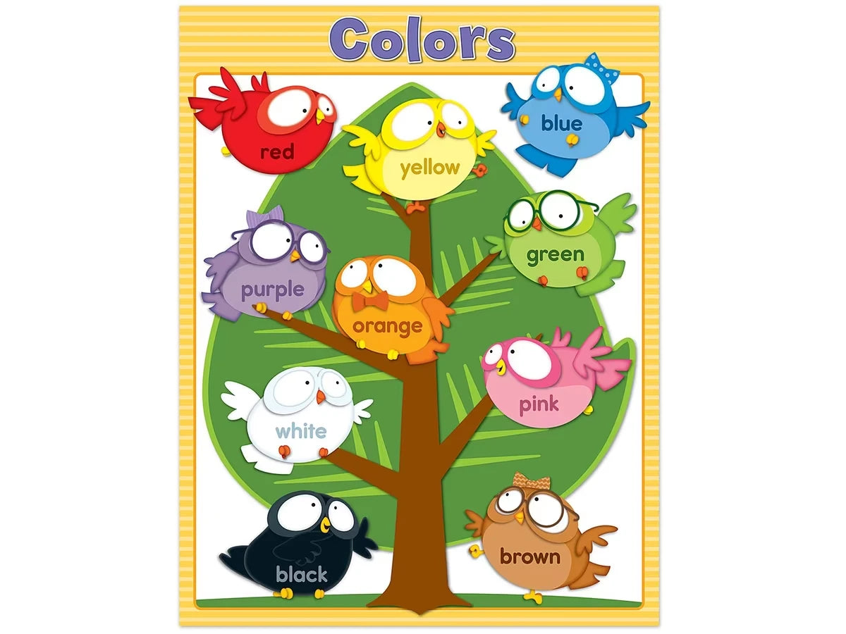 Owl Pals Color Learning Poster - US 2361