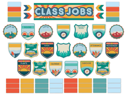 Adventurer Classroom Jobs Bulletin Board Set - US 3840