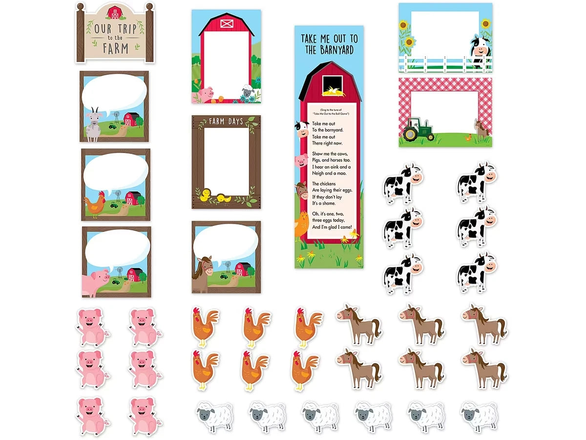 Farm Friends Our Trip to the Farm Bulletin Board Set - US 1324