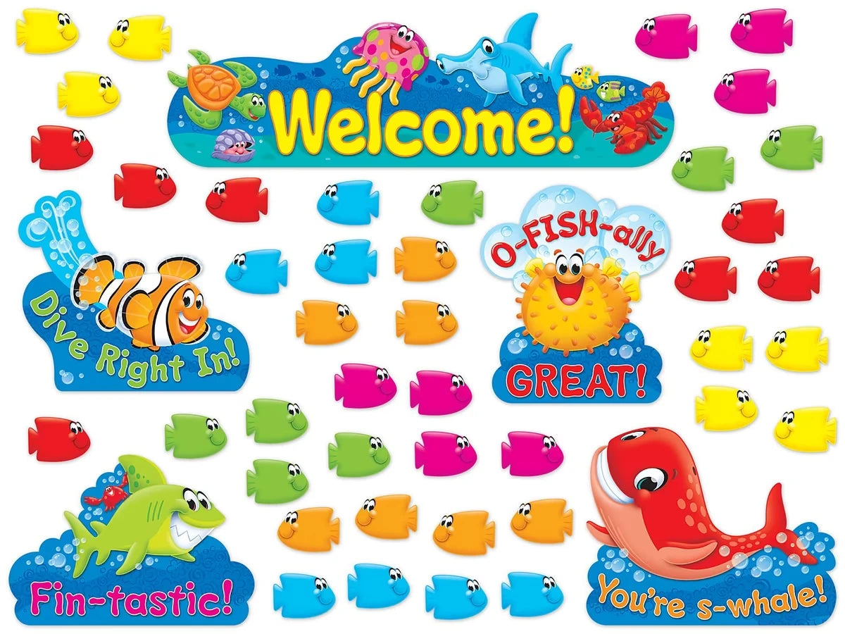 Sea Buddies® Welcome Bulletin Board Set - US 3204
