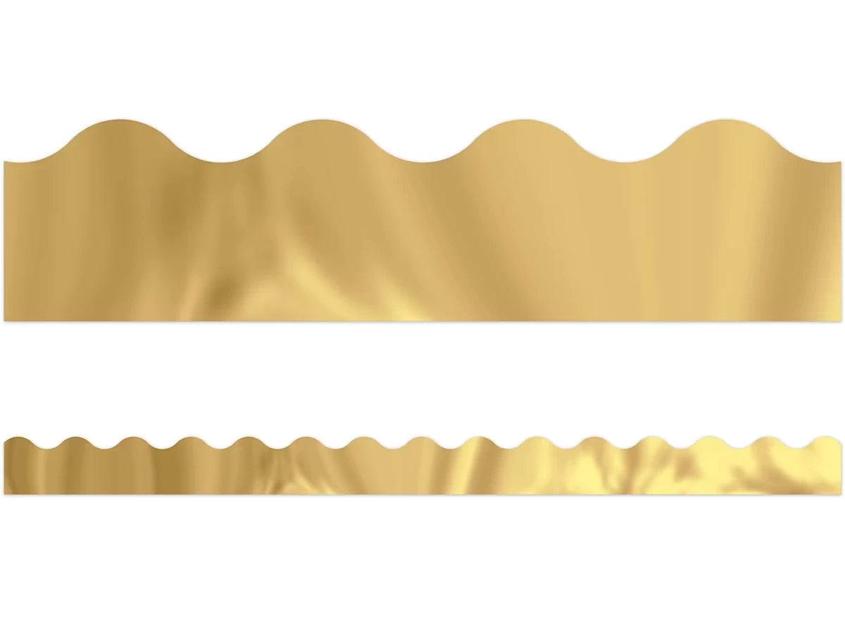 Gold Metallic Scalloped Border - US 8090
