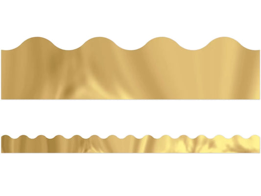 Gold Metallic Scalloped Border - US 8090