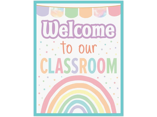 Pastel Pop Welcome to Our Classroom Poster - US 8579