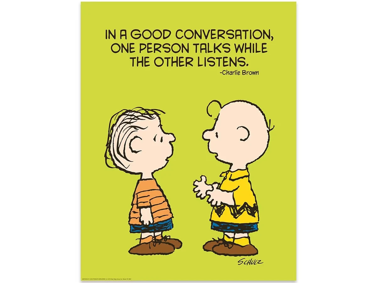 Peanuts® Talk and Listen Poster - US 3935
