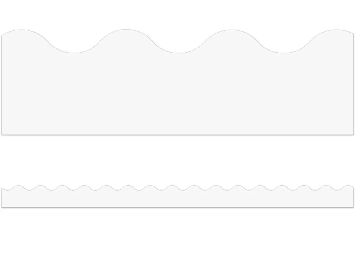 Bright White Scalloped Border - US 4822