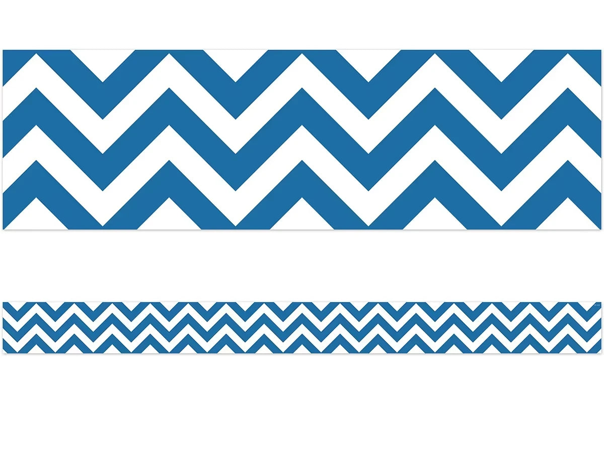 Blue Chevron Border - US 6084