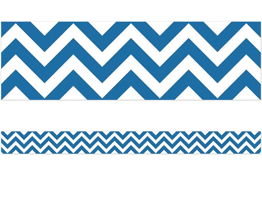 Blue Chevron Border - US 6084