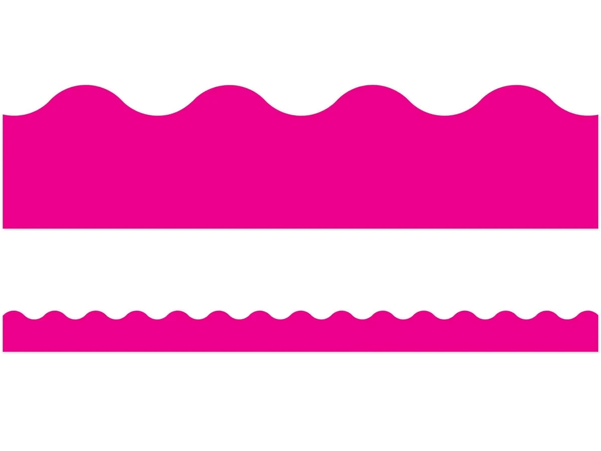 Hot Pink Scalloped Border - US 7795