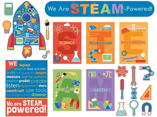 We Are STEAM-Powered Bulletin Board Set - US 4024