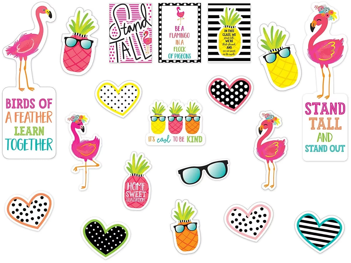 Simply Stylish Tropical Motivational Bulletin Board Set - US 2921