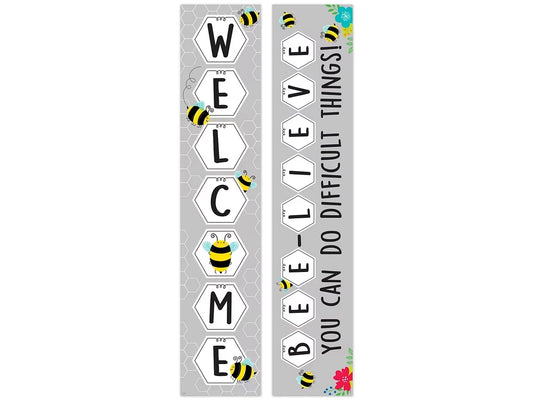 Busy Bees Welcome Double-Sided Banner - US 7268
