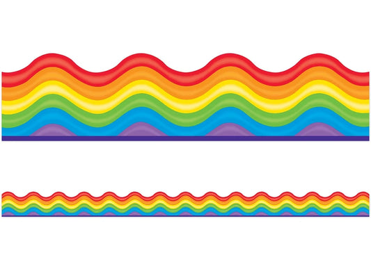 Wavy Rainbow Scalloped Border - US 1131