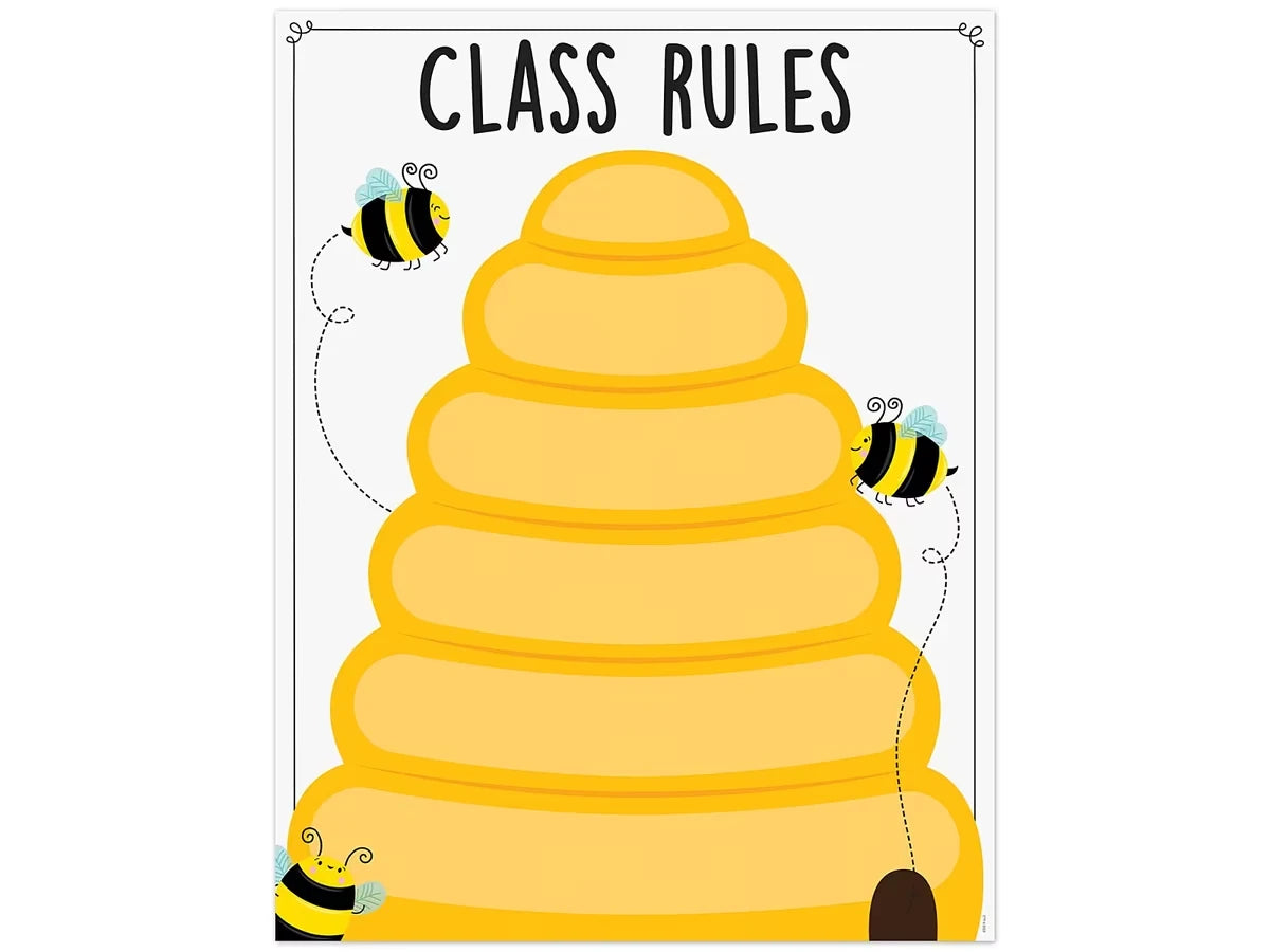 Busy Bees Classroom Rules Poster - US 9416