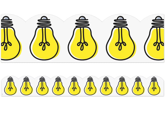 Doodle Light Bulb Scalloped Border - US 2249