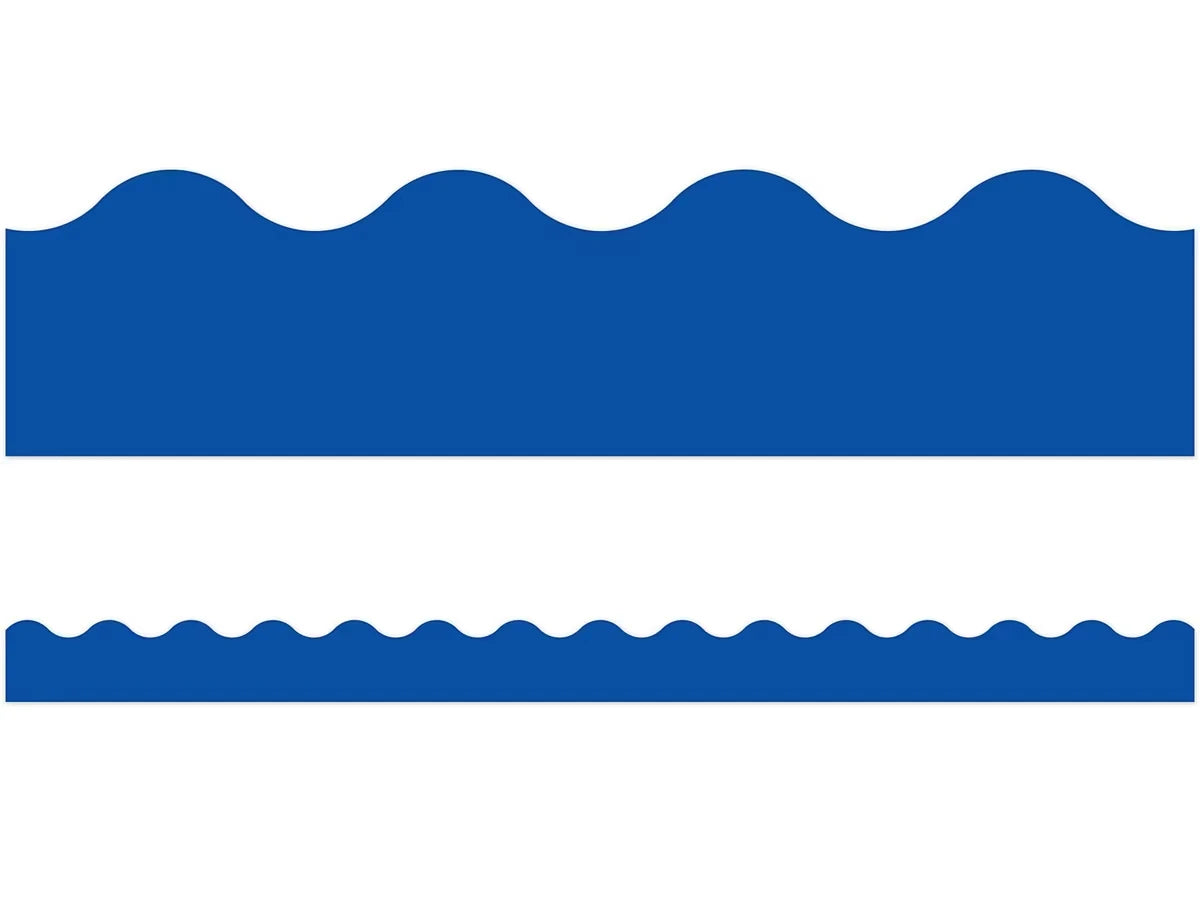Royal Blue Scalloped Border - US 9234