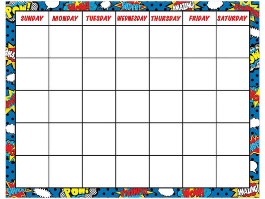 Superhero Classroom Calendar - US 2351