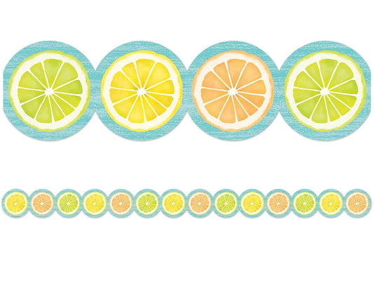 Lemon Zest Citrus Slices Border - US 9419