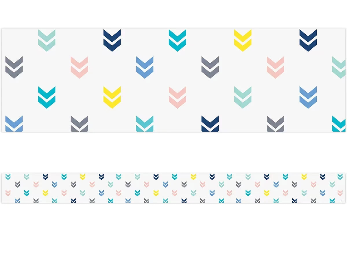 Calm & Cool Colorful Chevron Border - US 2288