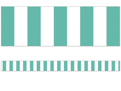 Simply Stylish Turquoise Striped Border - US 6024