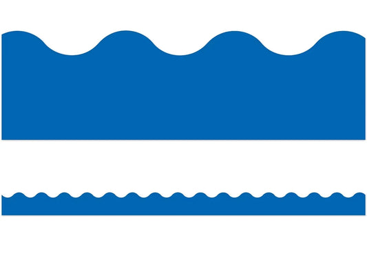 Dark Blue Scalloped Border - US 6289