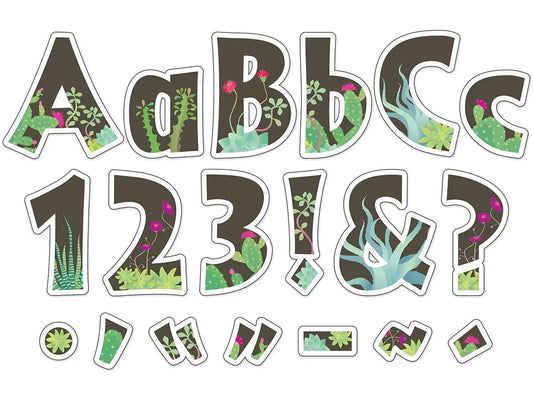 Petals & Prickles 4" Punch-Out Letters - US 7262