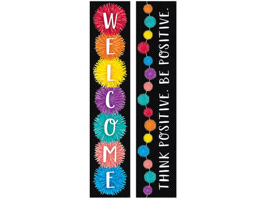 Pom-Pom Double-Sided Welcome Banner - US 9650