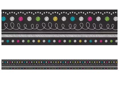 Chalkboard Brights Dot & Loop Border - US 4871