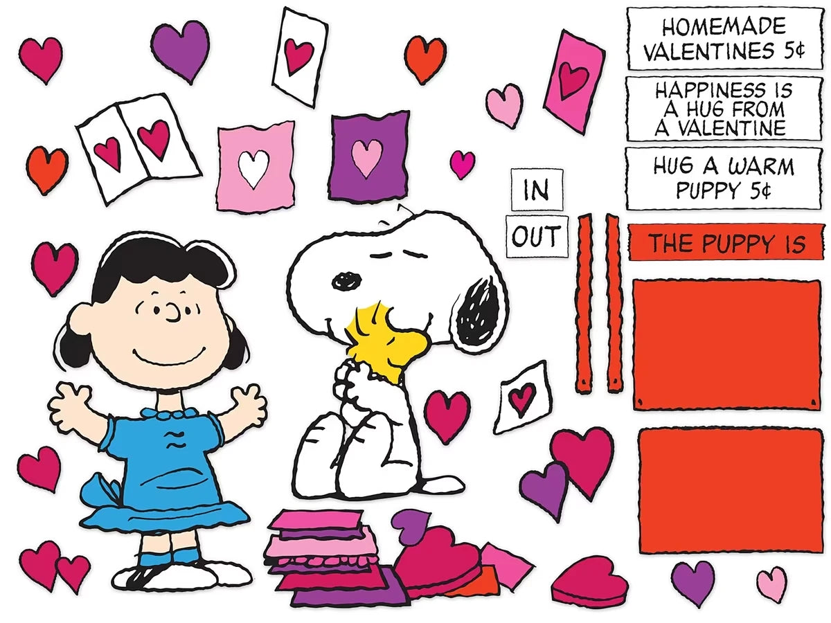 Peanuts® Valentine’s Day Bulletin Board Set - US 3555