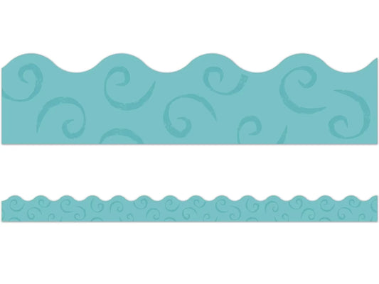 Good to Grow Teal Scalloped Border - US 2853