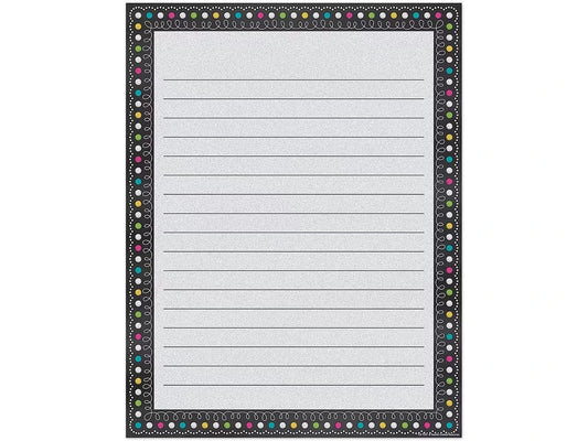 Chalkboard Brights Lined Poster - US 1755