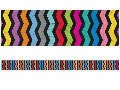 Colorful Chalkboard Double-Sided Border - US 6209