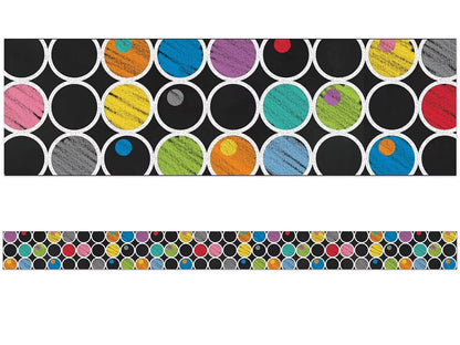 Colorful Chalkboard Double-Sided Border - US 6209