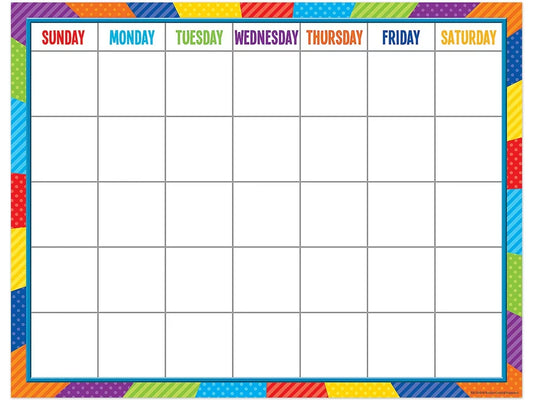 Playful Patterns Classroom Calendar - US 1680
