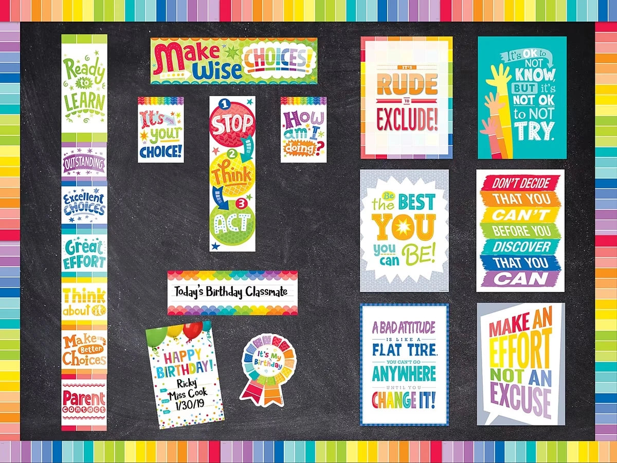 Painted Palette Behavior Management Bulletin Board Set - US 4597