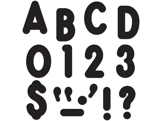 Black Billboard 7" Punch-Out Letters - US 6358