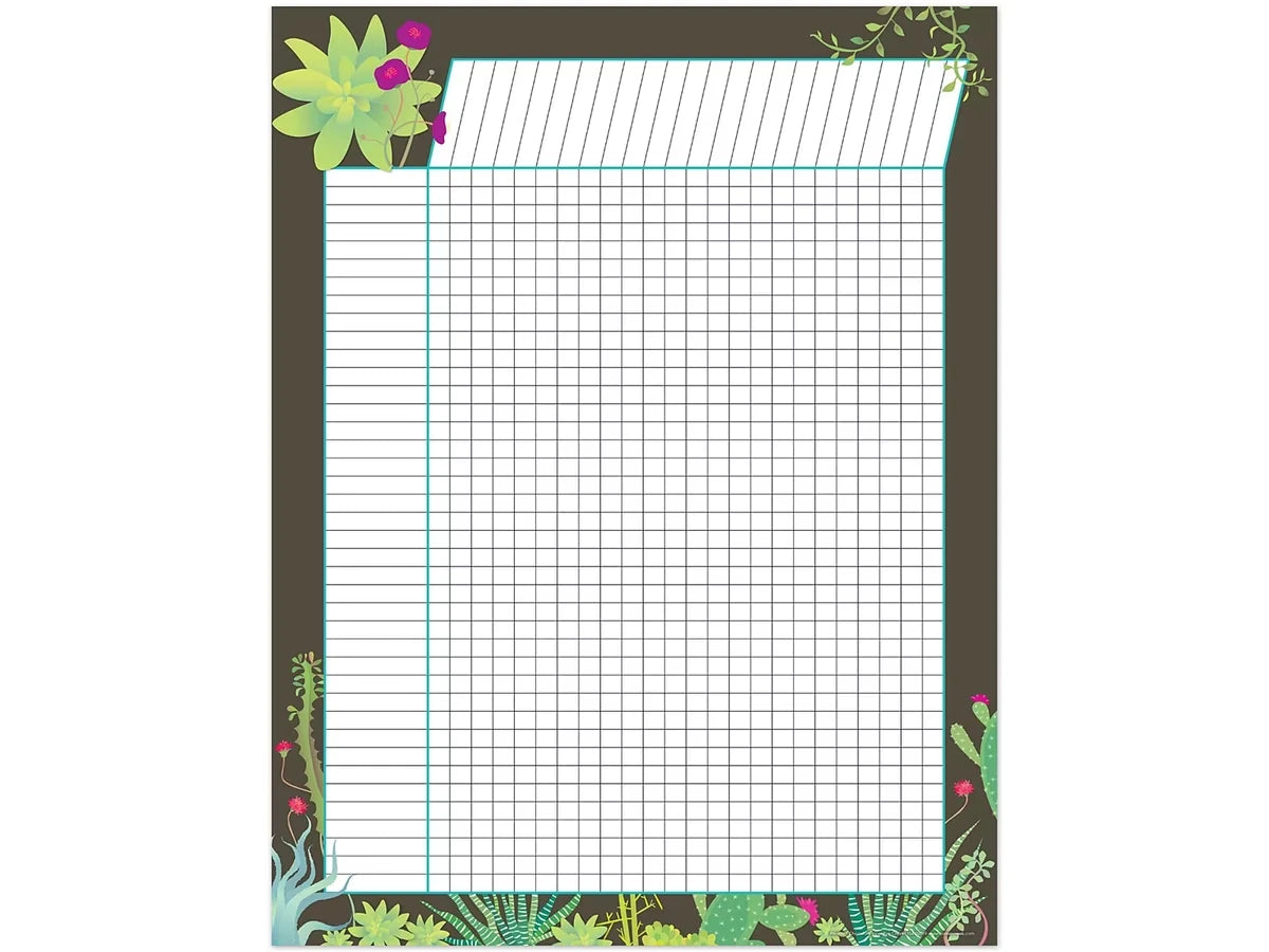 Petals & Prickles Chocolate Incentive Chart - US 3420