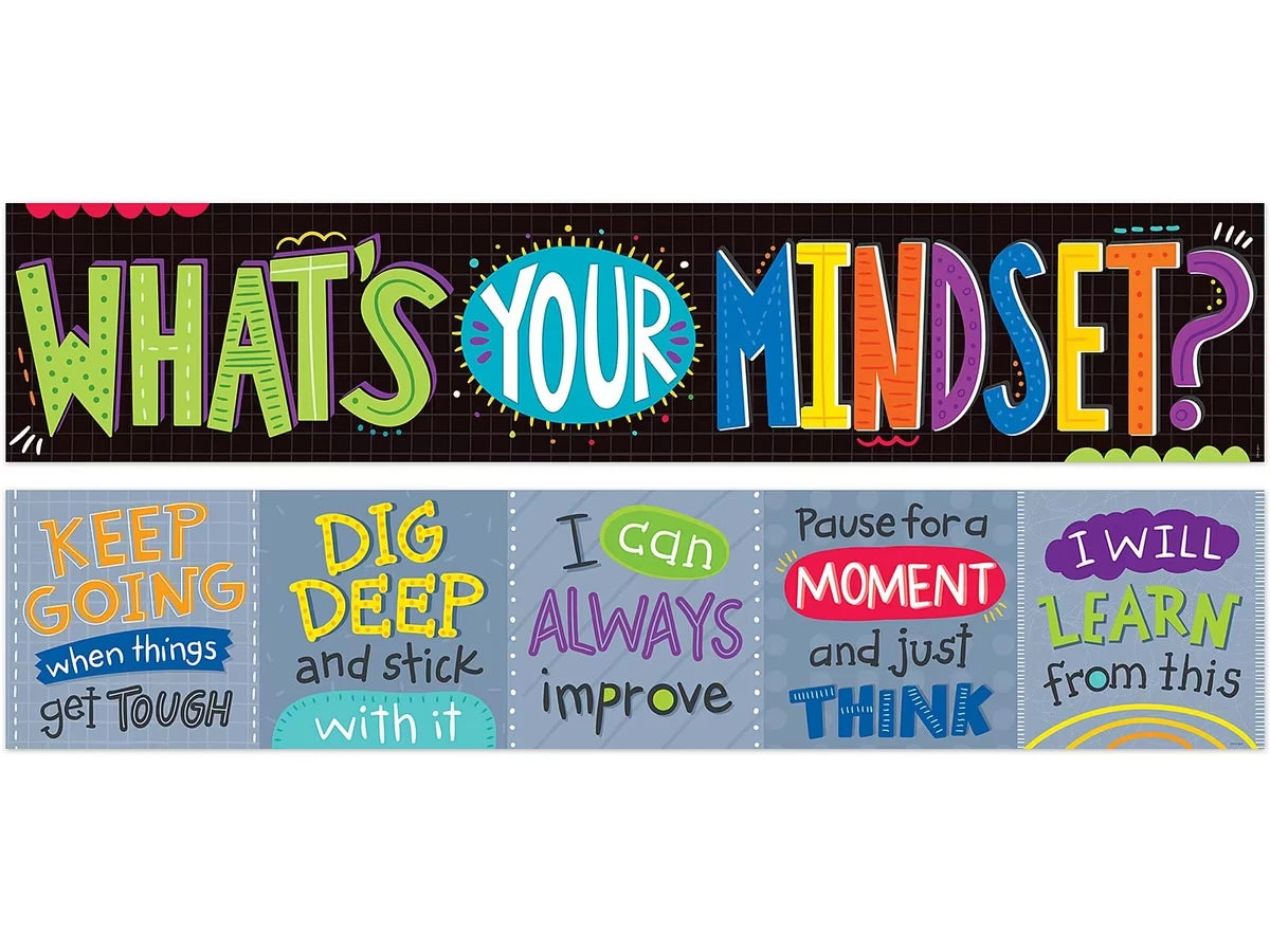 Growth Mindset Double-Sided Banner - US 1537