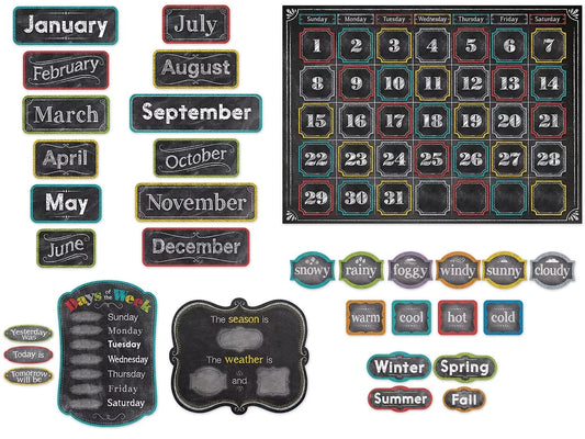 Chalk It Up! Calendar Bulletin Board Set - US 6290