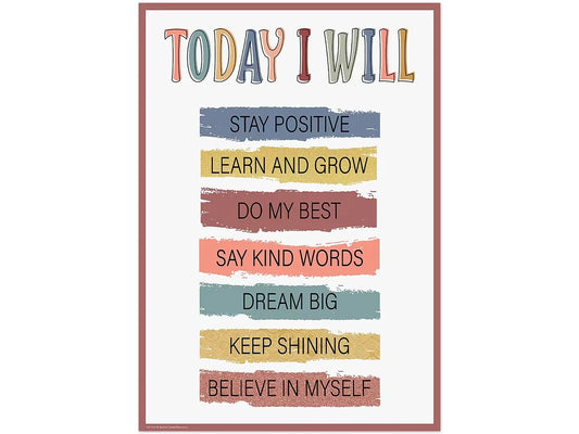 Wonderfully Wild Today I Will Poster - US 4379