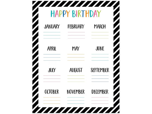 Pop of Color Birthday Poster - US 7762