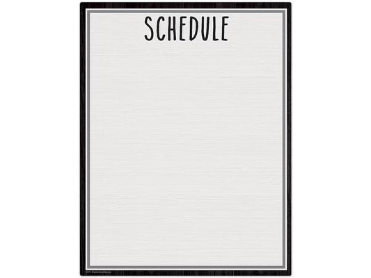 Modern Farmhouse Write & Wipe Schedule Poster - US 3131