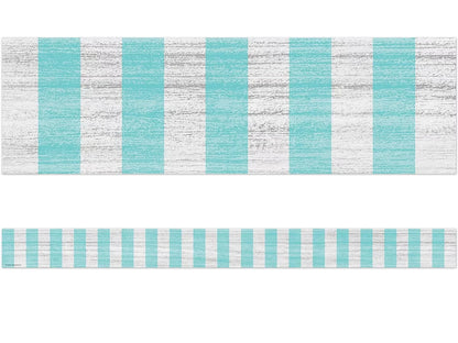 Lemon Zest Turquoise Striped Border - US 4128