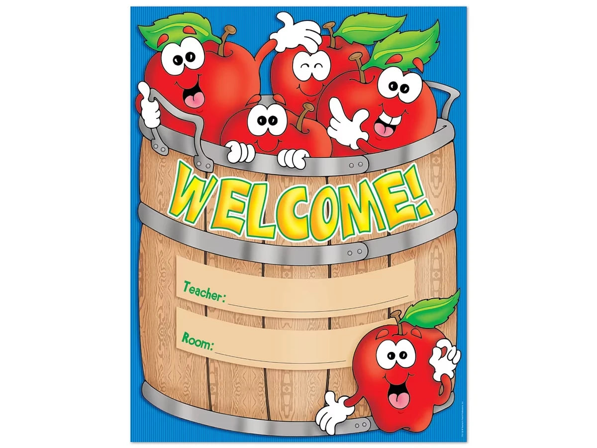 Basket of Apples Welcome Poster - US 8102