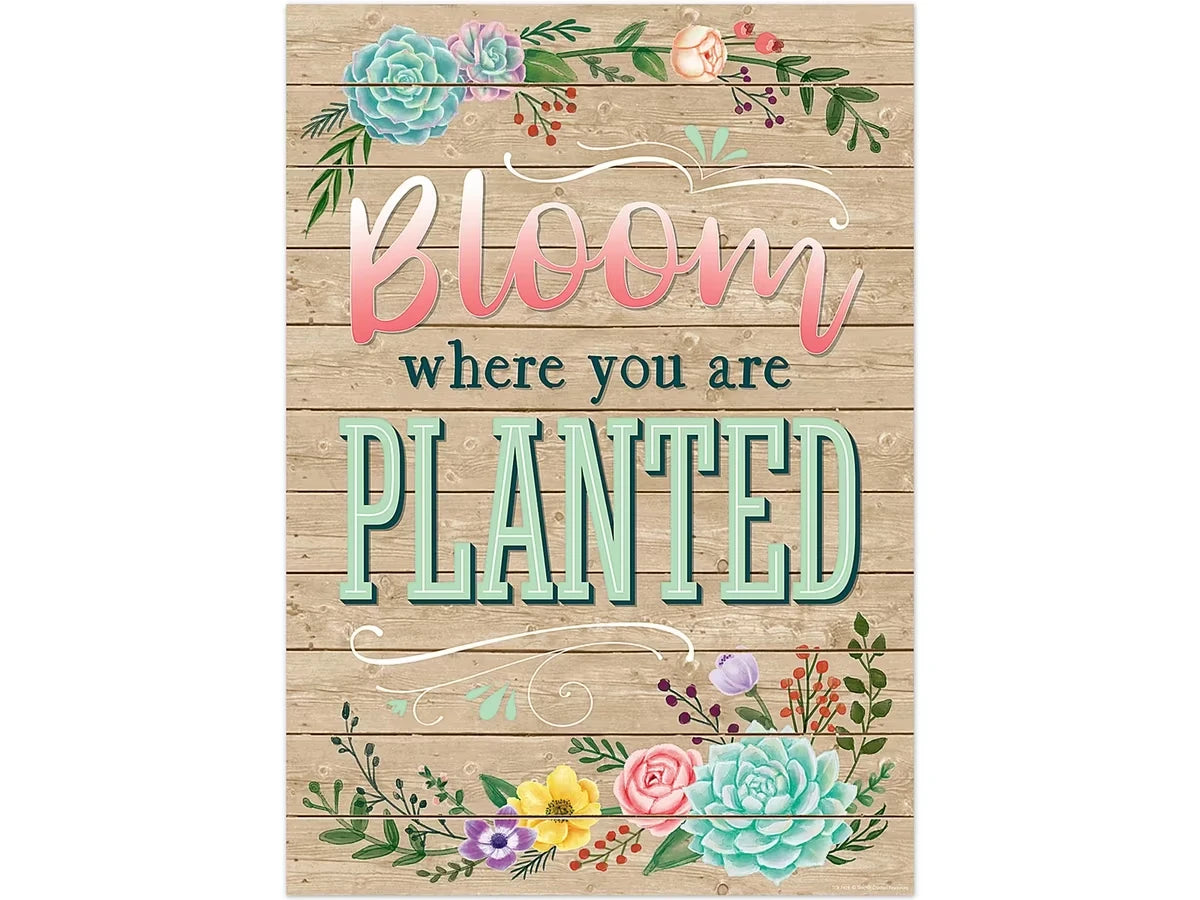 Rustic Bloom - Bloom Where You Are Planted Poster - US 6624